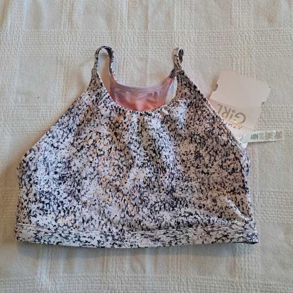 Athleta Girl size 12 or Large reversible bikini top new - Picture 1 of 3